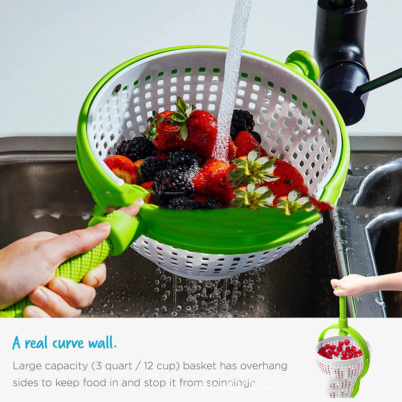 Rotary Drainer Vegetable Washing Filter Basket