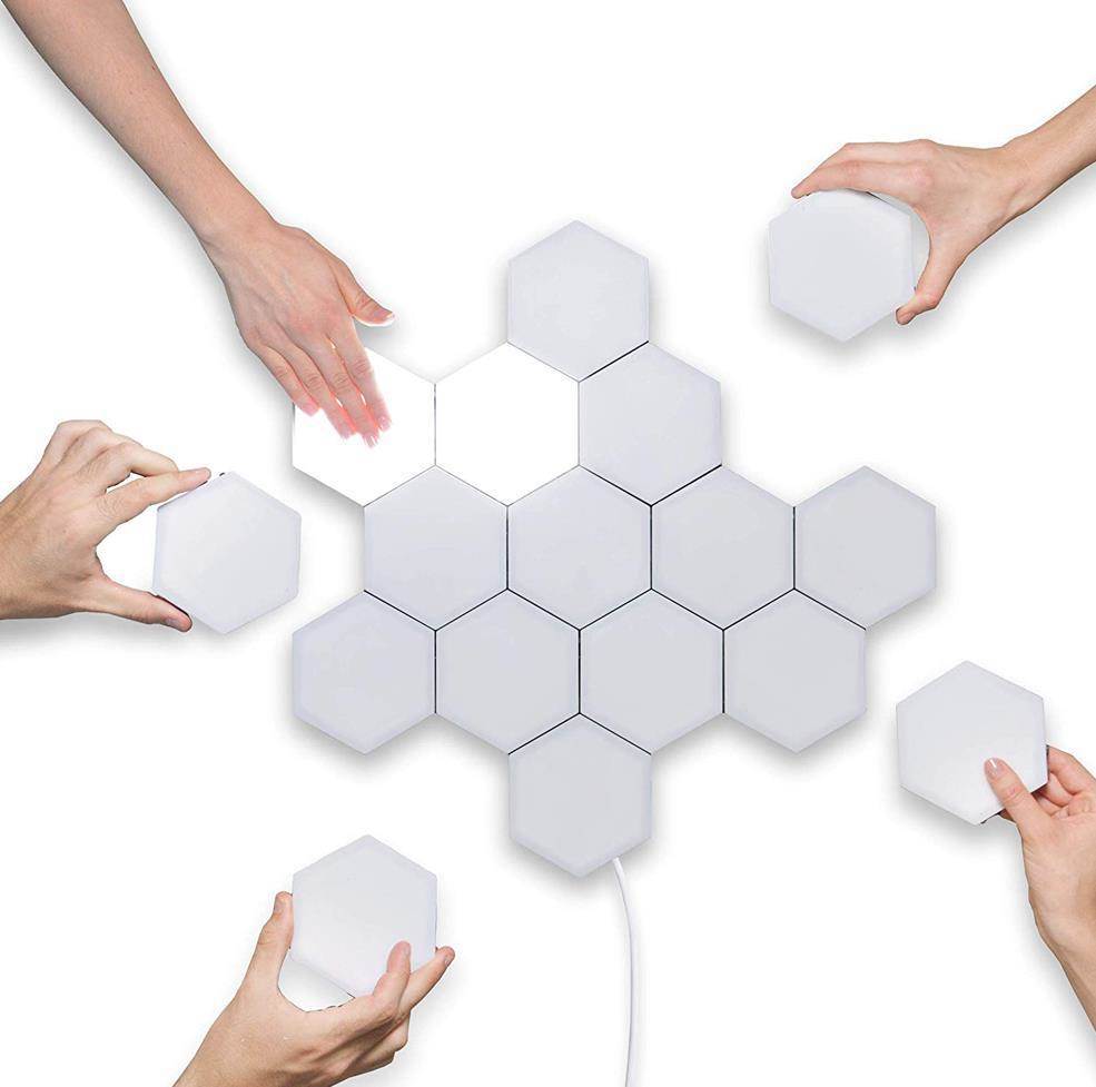 British Creative Honeycomb Modular Assembly Helios Touch Wall Lamp