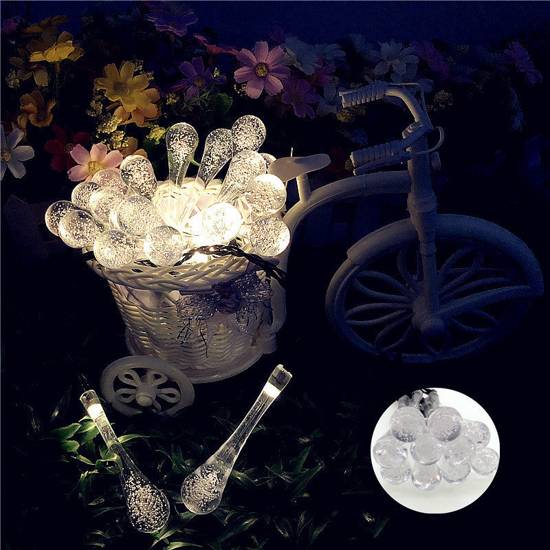 LED Outdoor Water Drops Solar Lamp