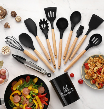 Silicone Kitchenware Cooking Utensils Set