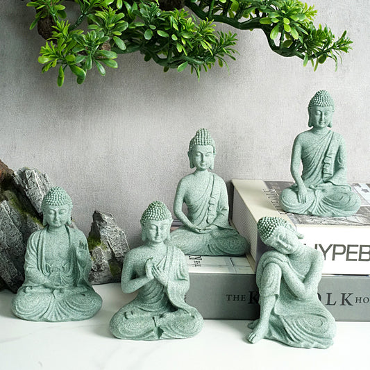 New Chinese Stone Buddha Crafts Creative Ornament Home Decor