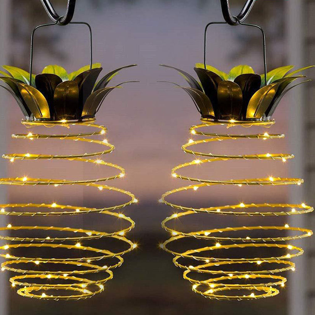 Pineapple Solar Lights Path Lights Hanging Fairy Lights